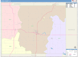 Lucas County, IA Wall Map