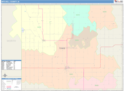 Mitchell County, IA Wall Map