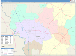 Monona County, IA Wall Map