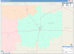 Monroe County, IA Wall Map