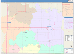 Page County, IA Wall Map