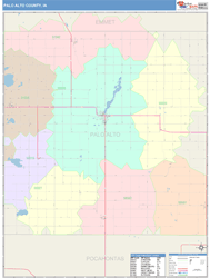 Palo Alto County, IA Wall Map