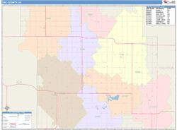 Sac County, IA Wall Map