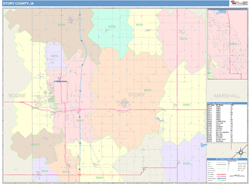 Story County, IA Wall Map