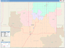 Taylor County, IA Wall Map