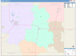 Union County, IA Wall Map