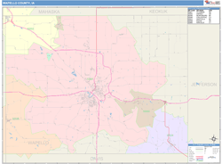 Wapello County, IA Wall Map