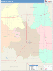 Washington County, IA Wall Map