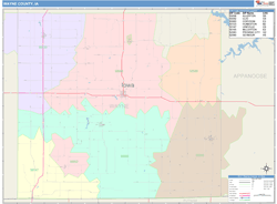 Wayne County, IA Wall Map