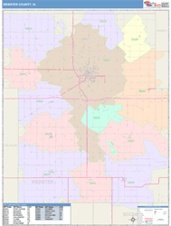 Webster County, IA Wall Map