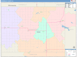 Winnebago County, IA Wall Map