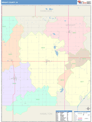 Wright County, IA Wall Map