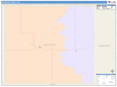 Cheyenne County, KS Wall Map