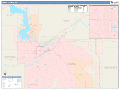 Geary County, KS Wall Map