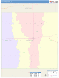 Graham County, KS Wall Map