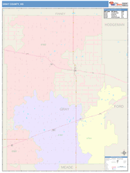 Gray County, KS Wall Map