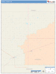 Haskell County, KS Wall Map