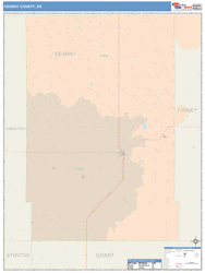 Kearny County, KS Wall Map