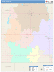 Labette County, KS Wall Map
