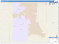 Logan County, KS Wall Map