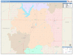 Miami County, KS Wall Map