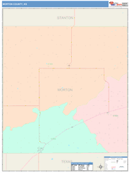 Morton County, KS Wall Map