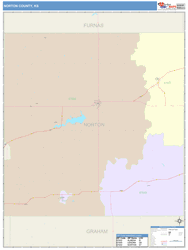 Norton County, KS Wall Map