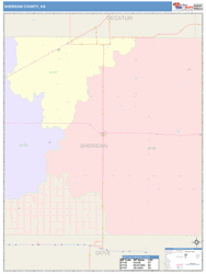 Sheridan County, KS Wall Map