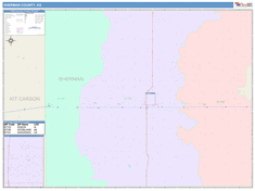 Sherman County, KS Wall Map