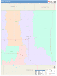Smith County, KS Wall Map