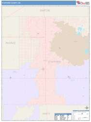 Stafford County, KS Wall Map