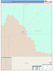Stevens County, KS Wall Map