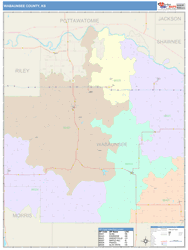 Wabaunsee County, KS Wall Map