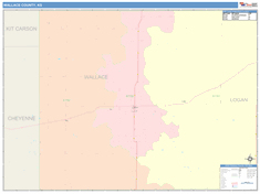 Wallace County, KS Wall Map