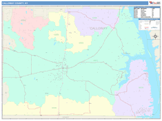 Calloway County, KY Wall Map