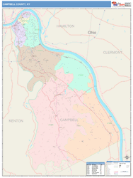 Campbell County, KY Wall Map