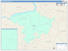 Crittenden County, KY Wall Map