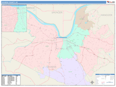 Daviess County, KY Wall Map