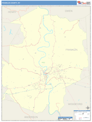 Franklin County, KY Wall Map