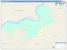 Gallatin County, KY Wall Map