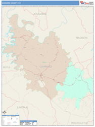 Garrard County, KY Wall Map