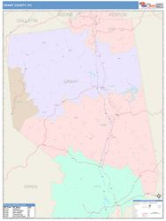 Grant County, KY Wall Map