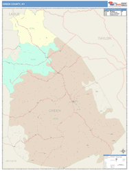 Green County, KY Wall Map