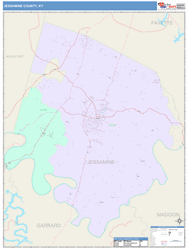 Jessamine County, KY Wall Map