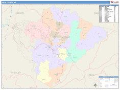 Knox County, KY Wall Map