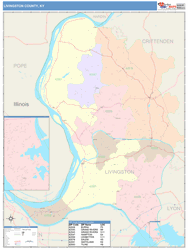 Livingston County, KY Wall Map