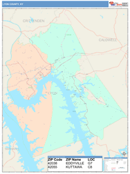 Lyon County, KY Wall Map