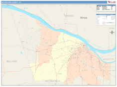 McCracken County, KY Wall Map