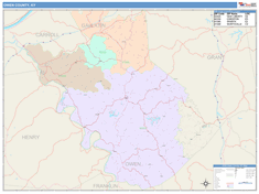 Owen County, KY Wall Map