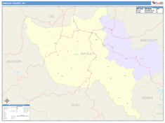 Owsley County, KY Wall Map